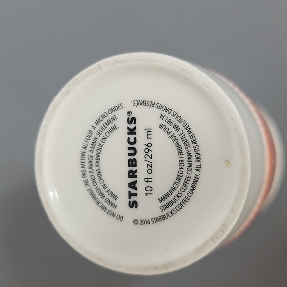 Starbucks Team PSL ceramic travel mug with lid 10 Oz great condition - Picture 6 of 7